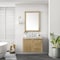 James Martin Vanities Laurent 36in Single Vanity, Light Natural Oak w/ 3 CM Carrara Marble Top 545-V36-LNO-3CAR - alternate 2